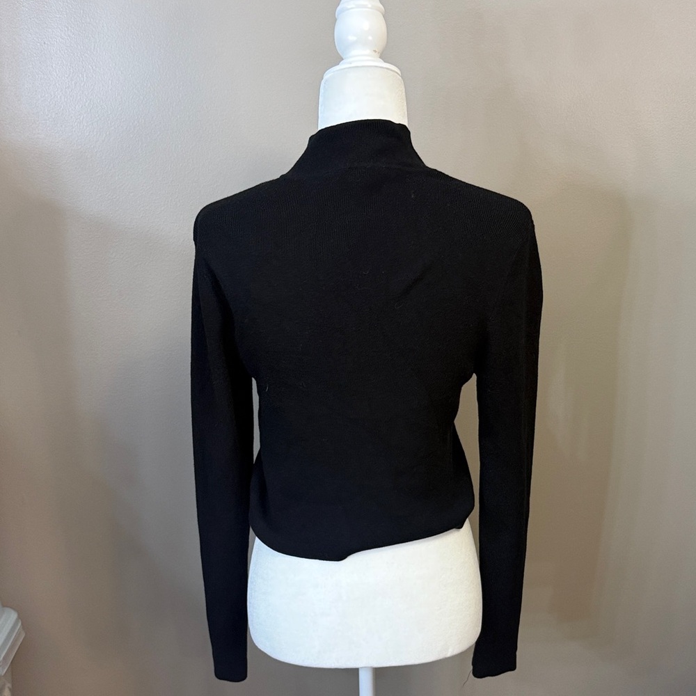 Victoria's Secret Black Zip-Up Cardigan - Picture 3 of 5